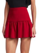 Redvalentino Stretch Frisottine High-rise Mini Skirt