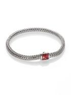 John Hardy Classic Chain Red Sapphire & Sterling Silver Extra-small Bracelet