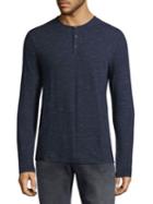 John Varvatos Star U.s.a. Textured Cotton Sweater