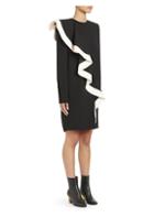 Givenchy Asymmetric Ruffled Shift Dress