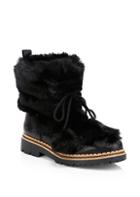 Sam Edelman Blanche Faux Fur & Leather Tassel Boots
