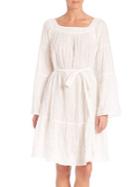 Lisa Marie Fernandez Short Cotton Peasant Dress