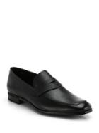 Prada Saffiano Penny Loafers