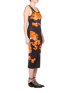 Givenchy Orange Blossom Jersey Midi Dress