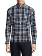 Officine Generale Checked Cotton Shirt
