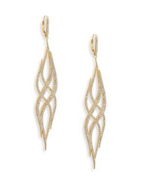 Adriana Orsini Helix Crystal Drop Earrings