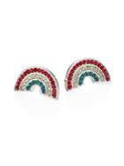 Marc Jacobs Rainbow Crystal Stud Earrings