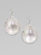 Ippolita Wonderland Mother-of-pearl, Clear Quartz & Sterling Silver Large Doublet Teardrop Earrings
