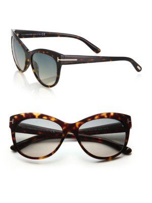 Tom Ford Eyewear 56mm Acetate Cat Eye Sunglasses