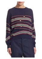 Isabel Marant Etoile Casey Striped Cutout Sweater