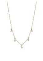 Zoe Chicco Dangling Diamond14k Yellow Gold Chain Necklace
