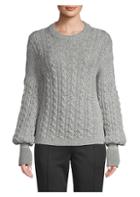Moncler Lurex Alpaca Cabled Sweater