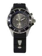 Kyboe Power Black Silicone & Stainless Steel Strap Watch/40mm