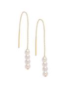 Majorica 5mm Organic Pearl Threader Earrings