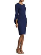 Michael Kors Collection Jersey Ruffle-sleeve Sheath Dress