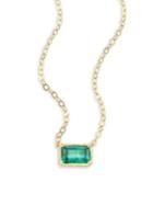 Ila Leone Emerald & 14k Yellow Gold Pendant Necklace