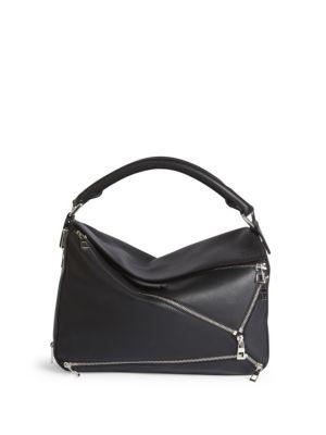 Loewe Puzzle Zips Leather Top-handle Bag