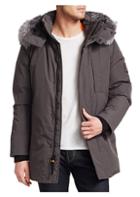 Madison Supply Fox Fur-trim Puffer Coat