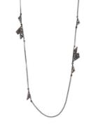 Alexis Bittar Crystal-encrusted Origami Station Necklace