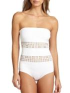 Clover Canyon One-piece Laser Bandeau Swimsuit