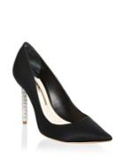 Sophia Webster Crystal Satin Pumps