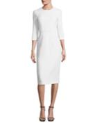 Michael Kors Collection Solid Stretch Wool Dress