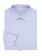 Brioni Regular-fit Windowpane Cotton Dress Shirt