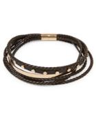 Givenchy Multi-row Braided Leather Choker