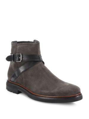 Coach Bryant Strap Suede & Leather Chelsea Boots