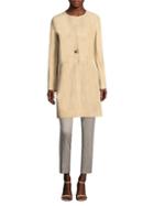 Lafayette 148 New York Francine Relaxed Suede Coat
