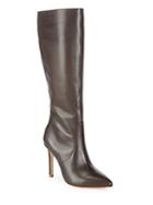 Halston Heritage Smooth Leather Knee-high Boots
