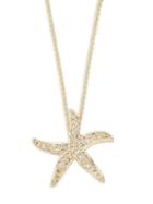 Sydney Evan 14k Yellow Gold & Diamond Starfish Pendant Necklace