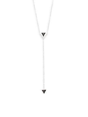 Casa Reale Diamond & White Gold V Triangle Necklace