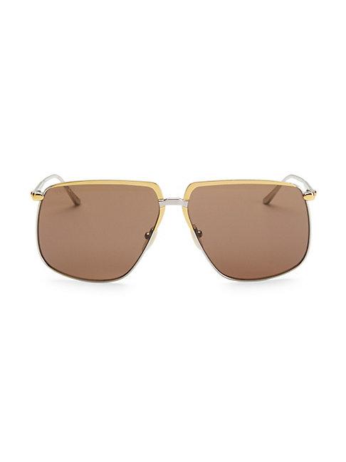 Gucci 63mm Square Sunglasses