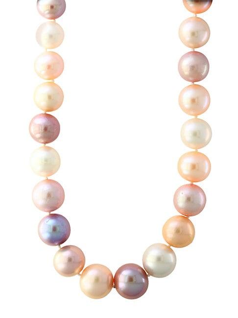Effy 10mm Round Pearl & Sterling Silver Necklace