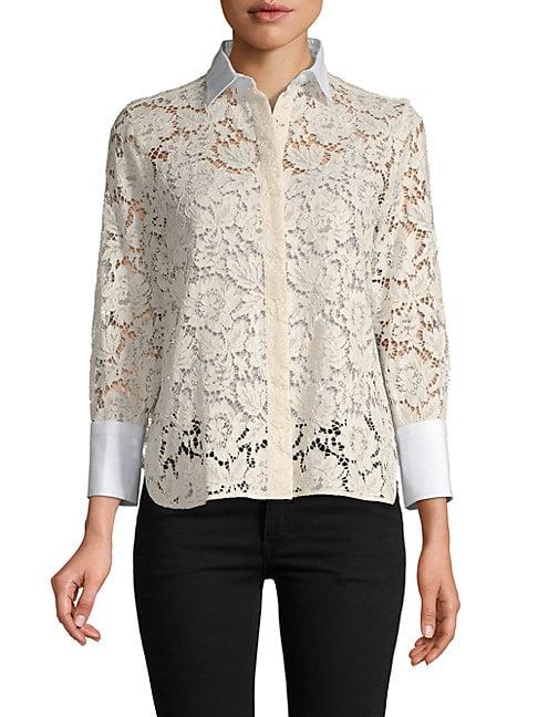 Valentino Floral Lace Shirt