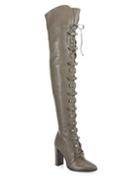 Jimmy Choo Maloy Leather Over-the-knee Lace-up Boots