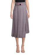 Fendi Asymmetric Silk Skirt