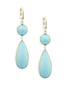 Saks Fifth Avenue Turquoise Teardrop Earrings