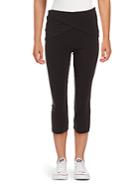 Andrew Marc Wrapped-waist Cropped Leggings