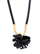 Marni Crystal & Leather Necklace