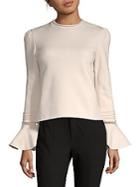 See By Chlo Bell-sleeve Cotton Top