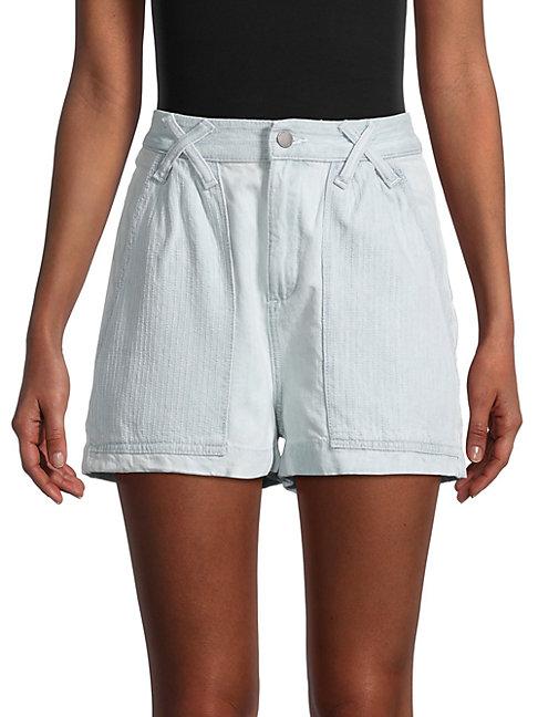 Dl Cotton-blend Denim Shorts