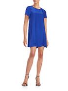 Amanda Uprichard Short Sleeve Silk Shift Dress