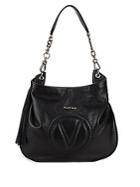 Valentino By Mario Valentino Penlope Pebbled Leather Hobo Bag