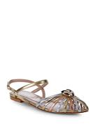 Aperlai Heart Leather Ankle-strap Sandals