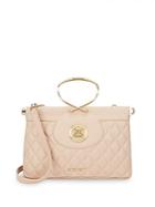 Love Moschino Quilted Faux Leather Clutch