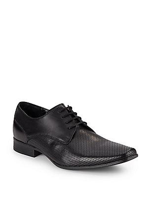 Calvin Klein Brodie Perforated Leather Derby Shoes