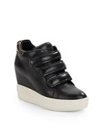 Ash Avedon Leather Wedge Sneakers