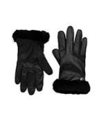 Ugg Leather Shearling-trimmed Gloves